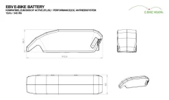 E-Bike Vision - EBV Batterie De Cadre Compatible Bosch Active (Plus) / Performance (CX) 36 V -Vélo Accessoires Magasin 540 3840x2160