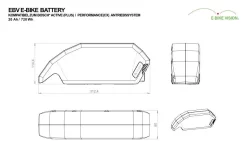 E-Bike Vision - EBV Batterie De Cadre Compatible Bosch Active (Plus) / Performance (CX) 36 V -Vélo Accessoires Magasin e bike vision batterie de cadre compatible bosch active performance 2 3840x2160