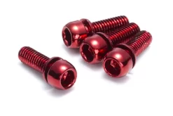 Reverse - Set De 4 Vis Pour étrier De Freins - M6x18mm -Vélo Accessoires Magasin reverse set 4 vis etrier frein m6 18 mm rouge 3840x2160