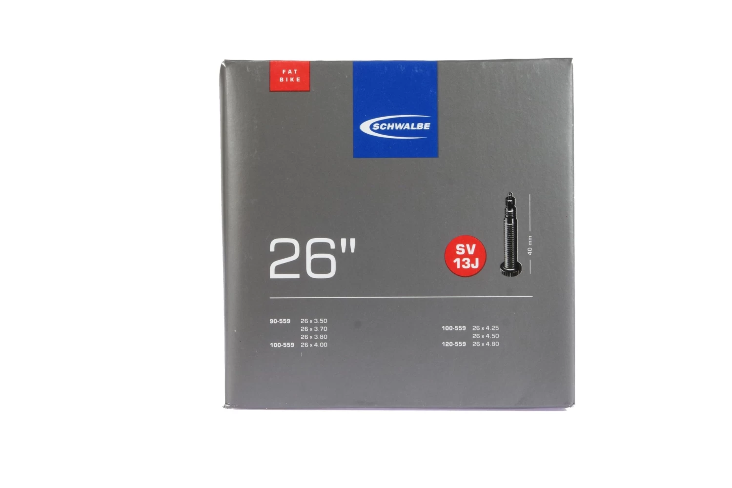 Schwalbe - Chambre à Air Pour Fatbike SV13J 26" 1 Schwalbe - Chambre à Air Pour Fatbike SV13J 26"